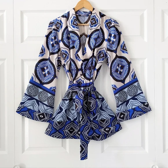 Alexis Robbie Romper In Santorini Print | Size M - Picture 2 of 16